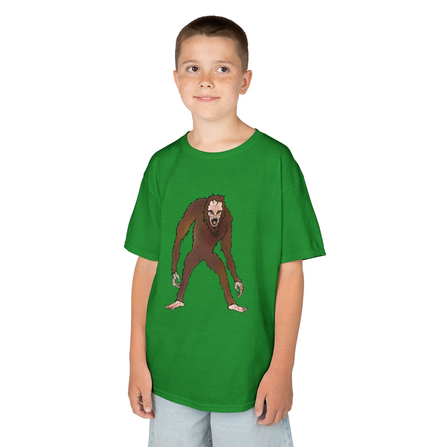 Kids Tee — Playful Sasquatch/Yeti Monster Graphic