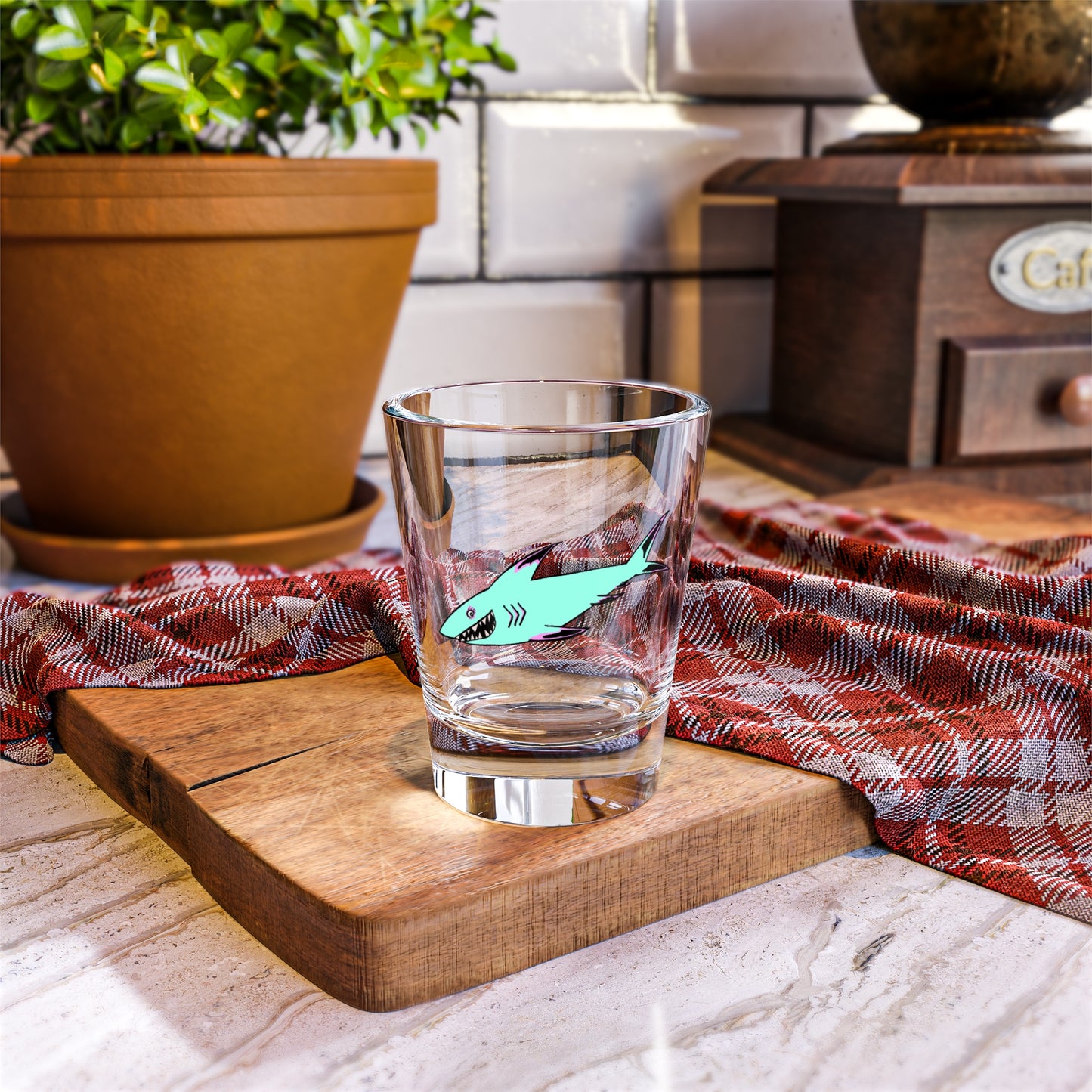Ocean-Themed Shark Shot Glass with Shark Design - 1.5oz