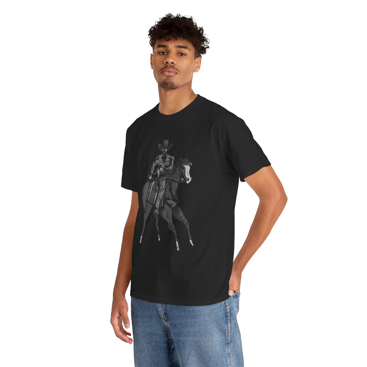 Cowboy on Horseback T‑Shirt — Vintage Western Rodeo Tee