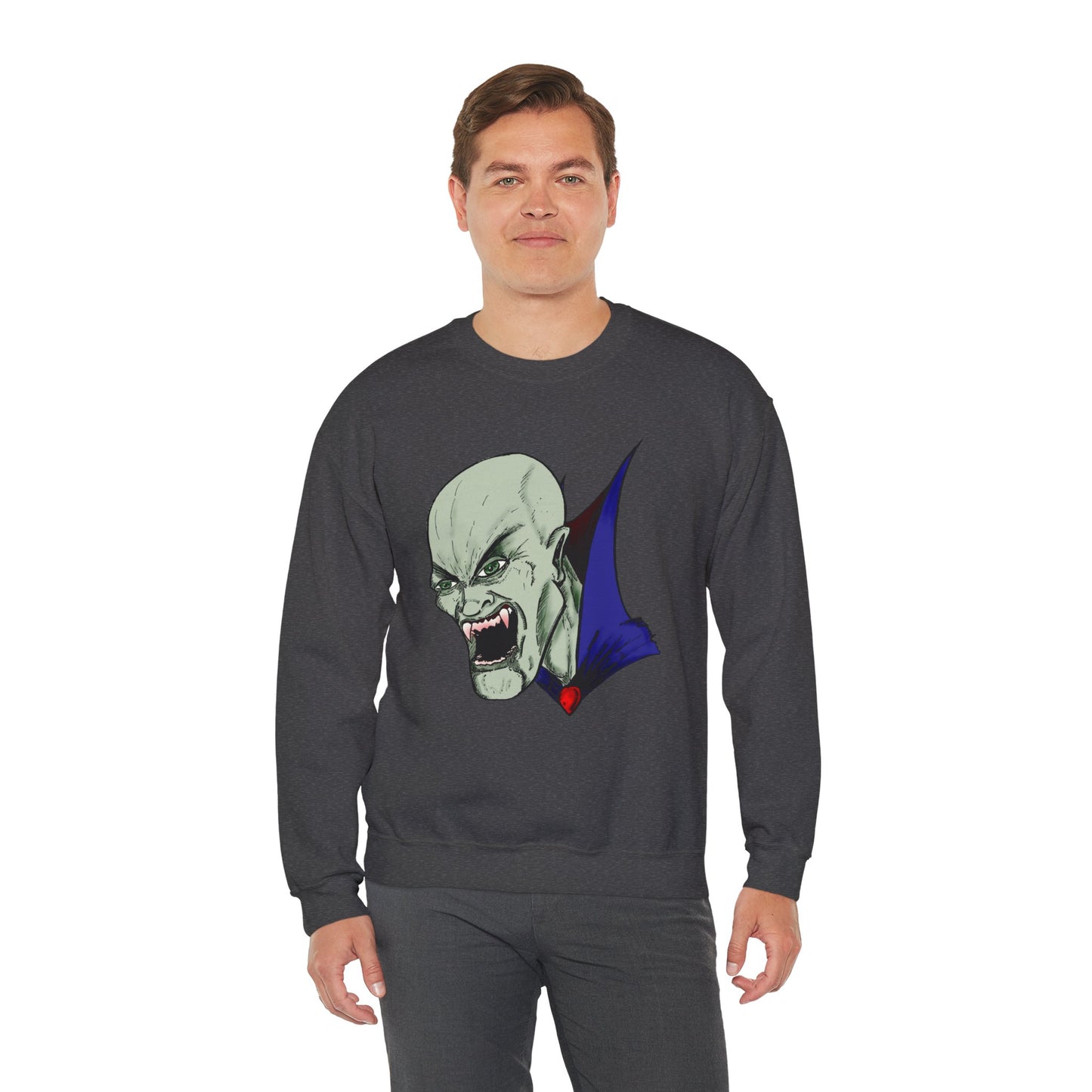 Vampire Graphic Sweatshirt for Halloween