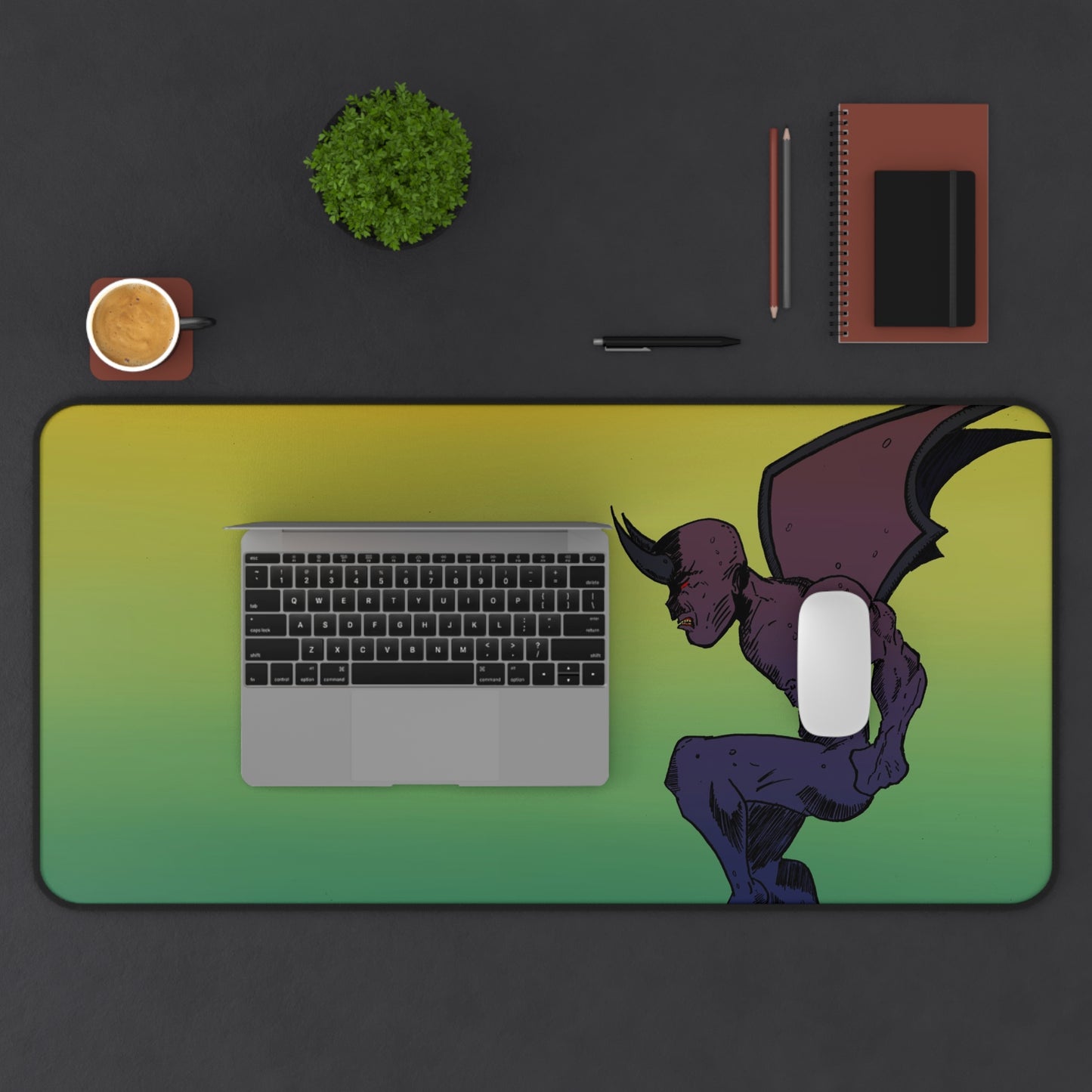 Demon at Dusk Desk Mat