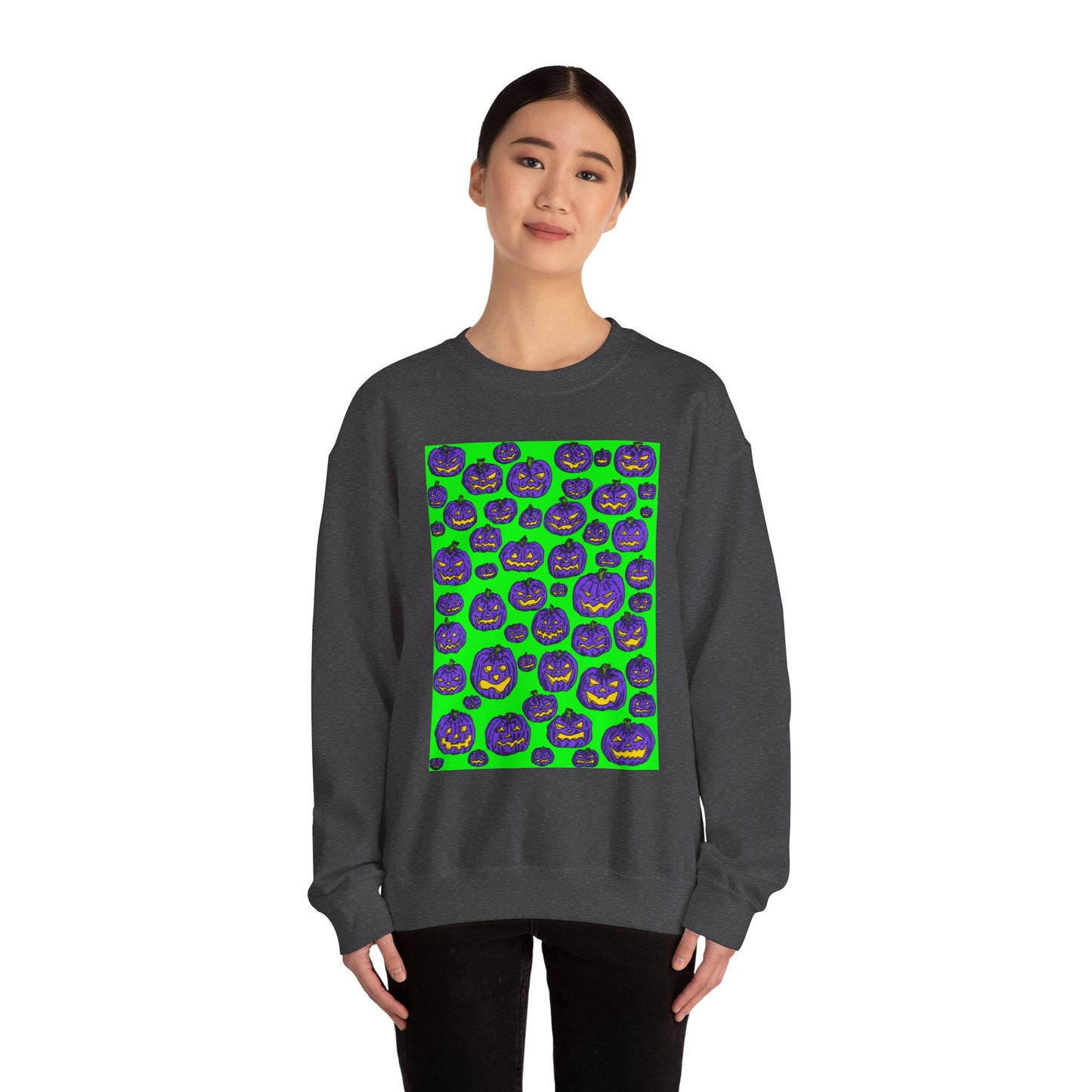 Halloween Pumpkin Crewneck Sweatshirt