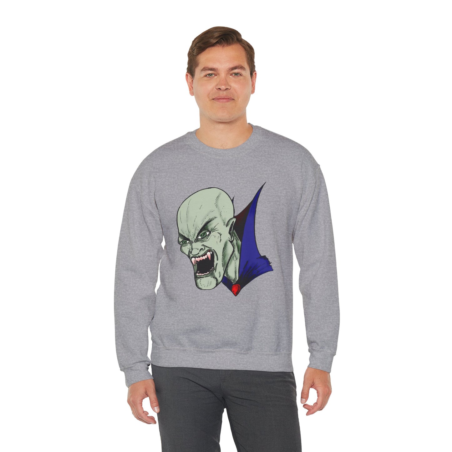 Vampire Graphic Sweatshirt for Halloween