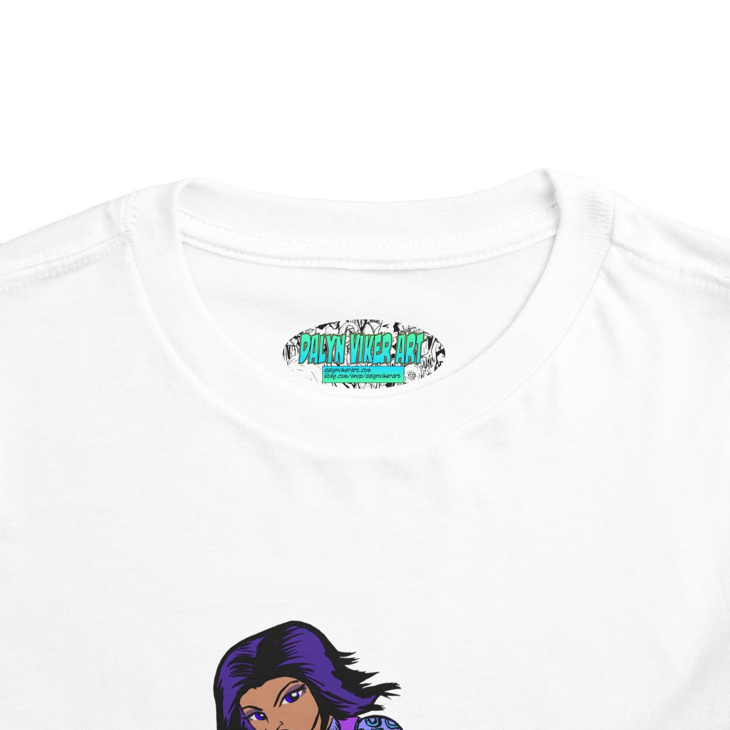 Toddler Tee — Purple Superstar Heroine Graphic Shirt