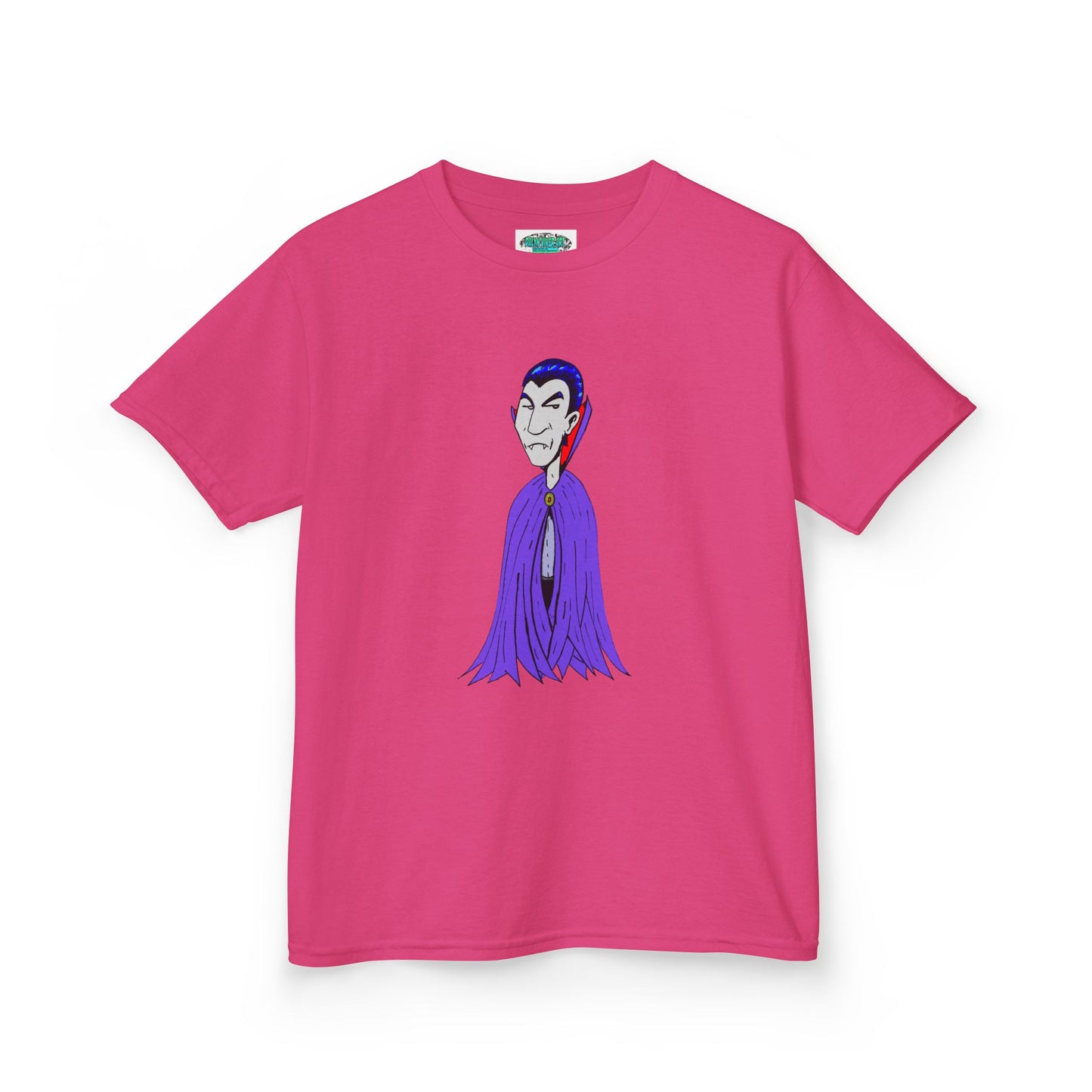 Kids Vampire T-Shirt — Cute Purple Dracula Tee for Halloween