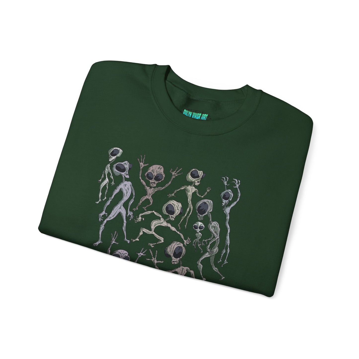 Alien Dance Party Crewneck Sweatshirt - Unisex Heavy Blend™
