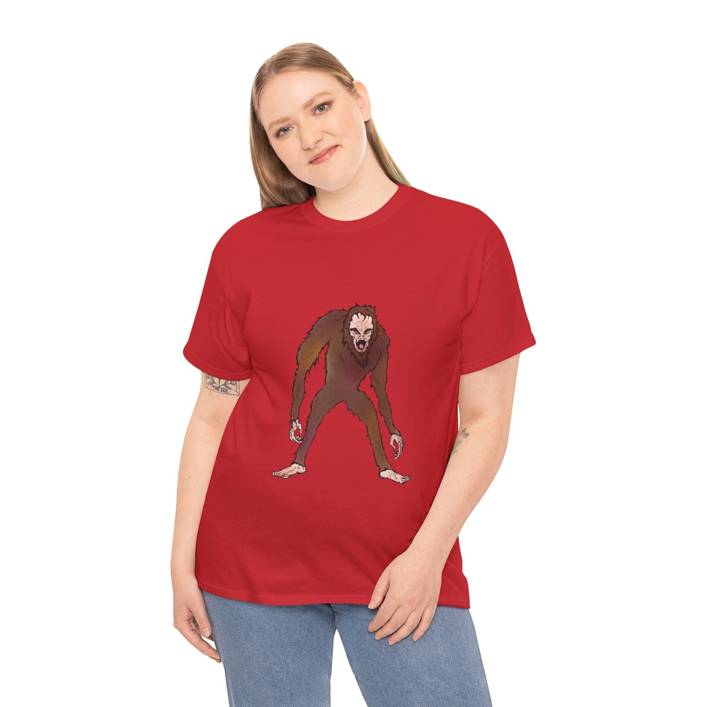 Bigfoot Sketch T‑Shirt — Retro Sasquatch Graphic Tee