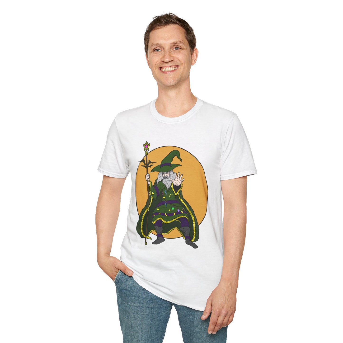 Wizard Staff Unisex T-Shirt - Magical Sorcerer Fantasy Tee