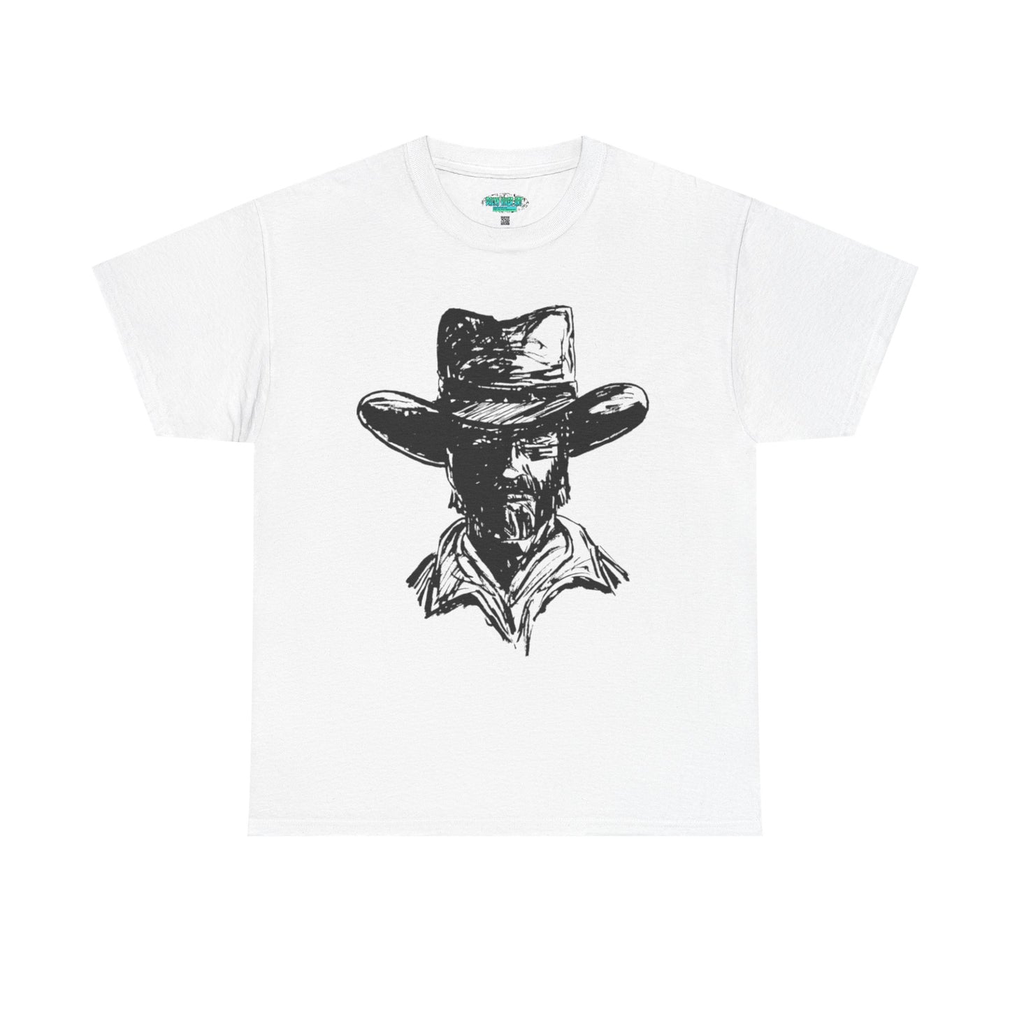 Rustic Cowboy Graphic Unisex Heavy Cotton Tee