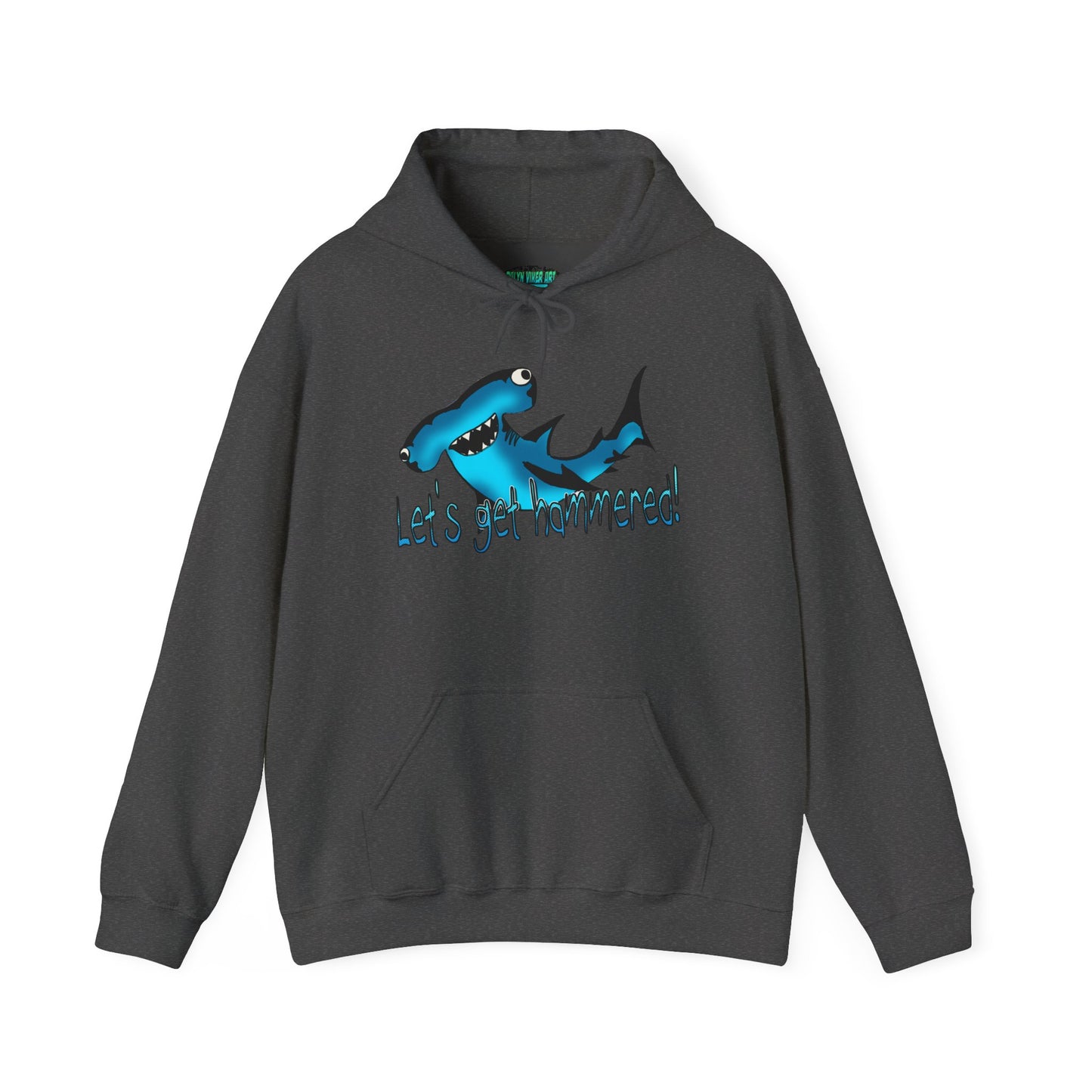 Let's Get Hammered Shark-Themed Unisex Hoodie: Let's Get Fin-tastic, Casual Wear, Gift for Ocean Lovers, Beach Party, Summer Fun