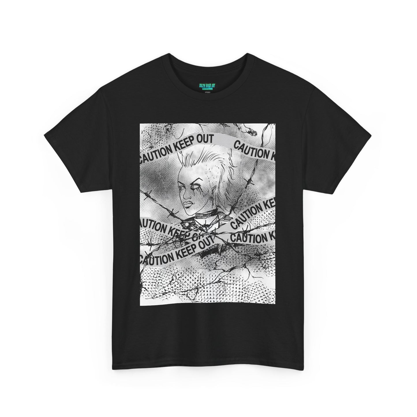 Caution Keep Out Graphic Tee, Unisex T-Shirt, Streetwear Style, Unique Gift, Casual Wear, Must-Have for Trendsetters