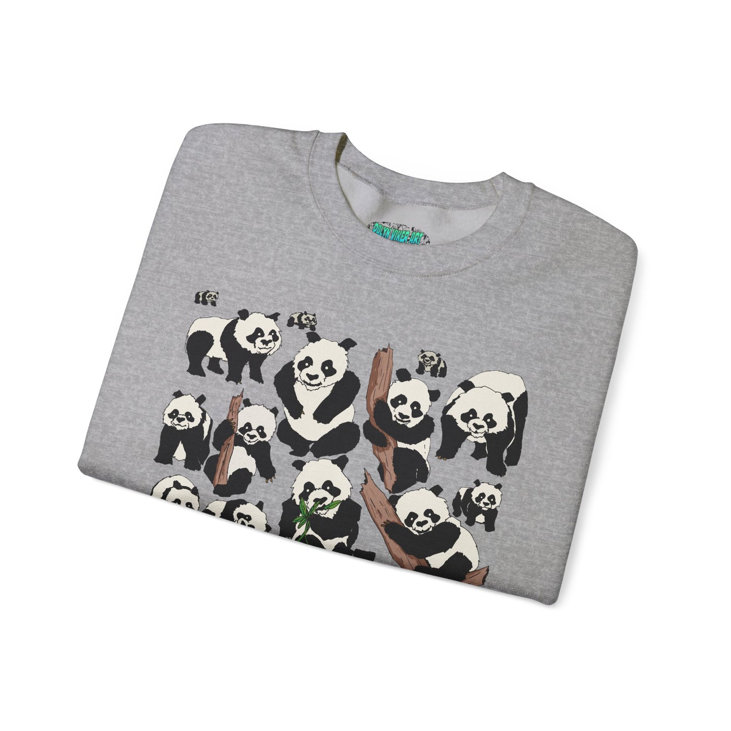 Cozy Panda Crewneck Sweatshirt - Soft Unisex Heavy Blend