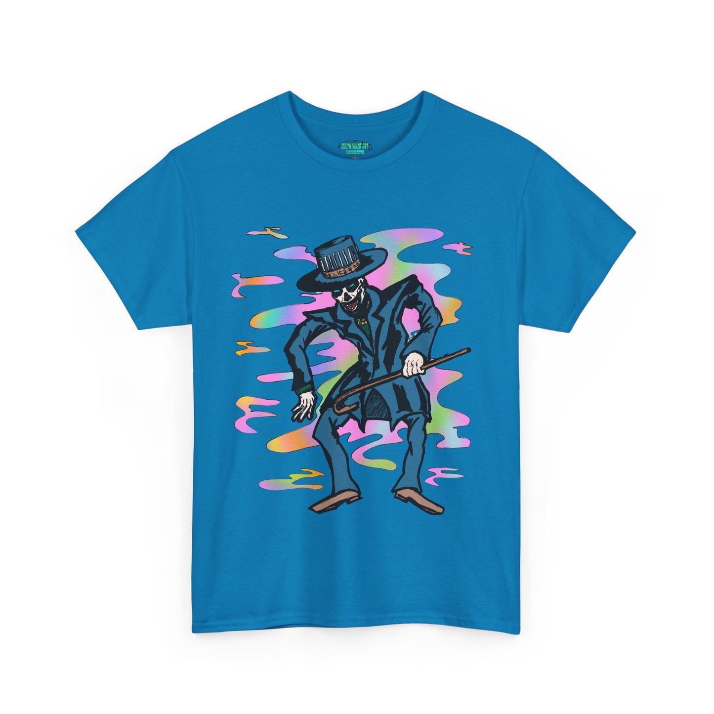 Voodoo Maniac Colorful Cartoon Magician Unisex Heavy Cotton Tee