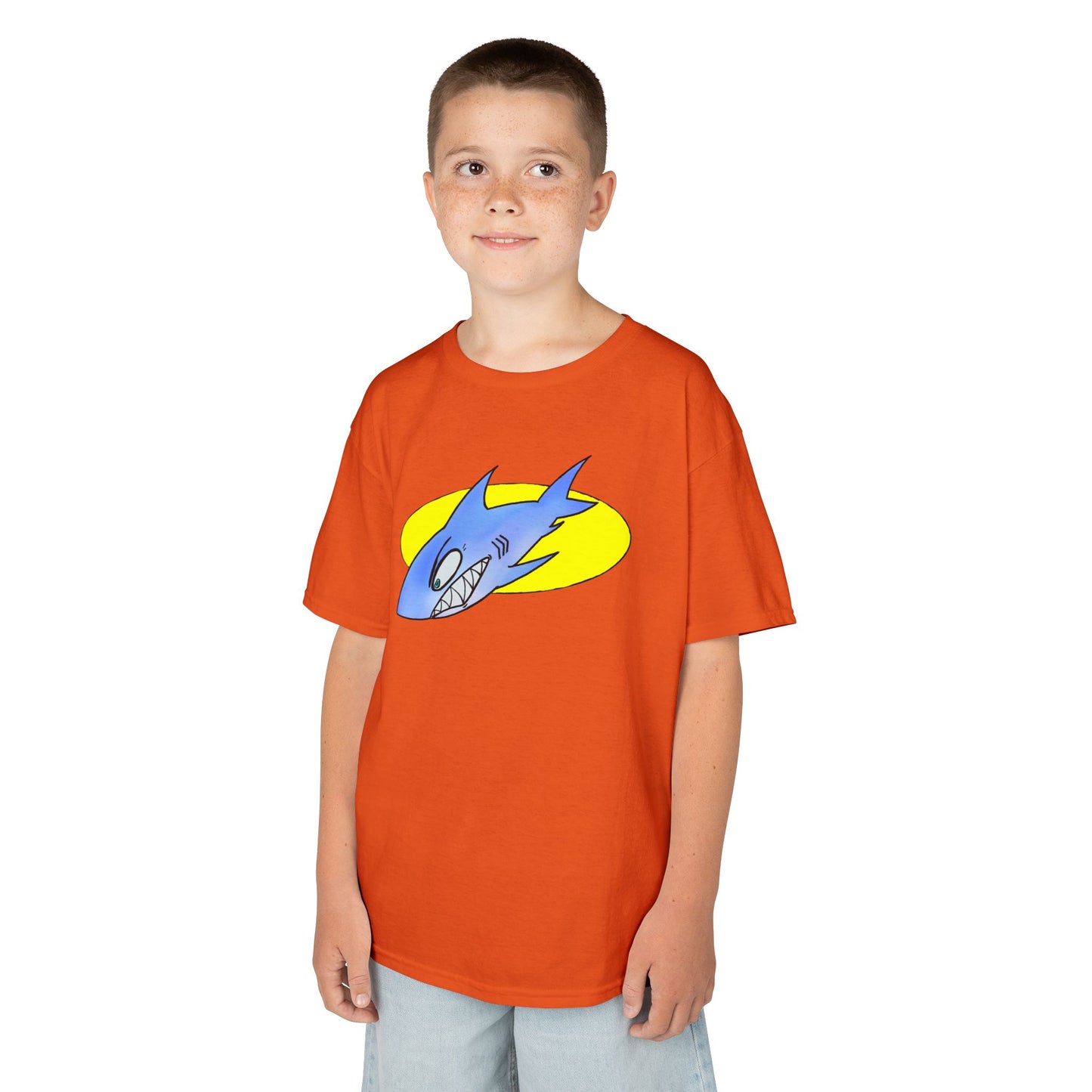 Cool Shark Graphic Kids Tee, Fun T-Shirt for Boys, Lightweight Summer Apparel, Gifts for Young Ocean Lovers, Birthday and Holiday Wear