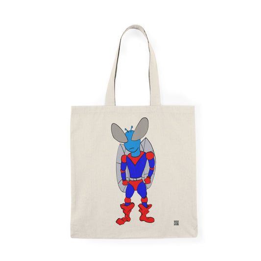 Agent 501 - Superhero-Inspired Natural Tote Bag, Eco-Friendly Shopping Bag, Funny Gift, Beach Tote, Reusable Grocery Bag