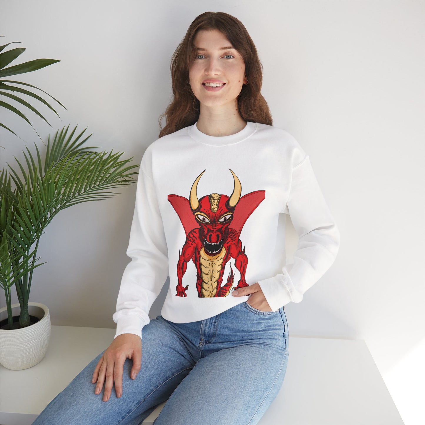 Fierce Dragon Unisex Crewneck Sweatshirt