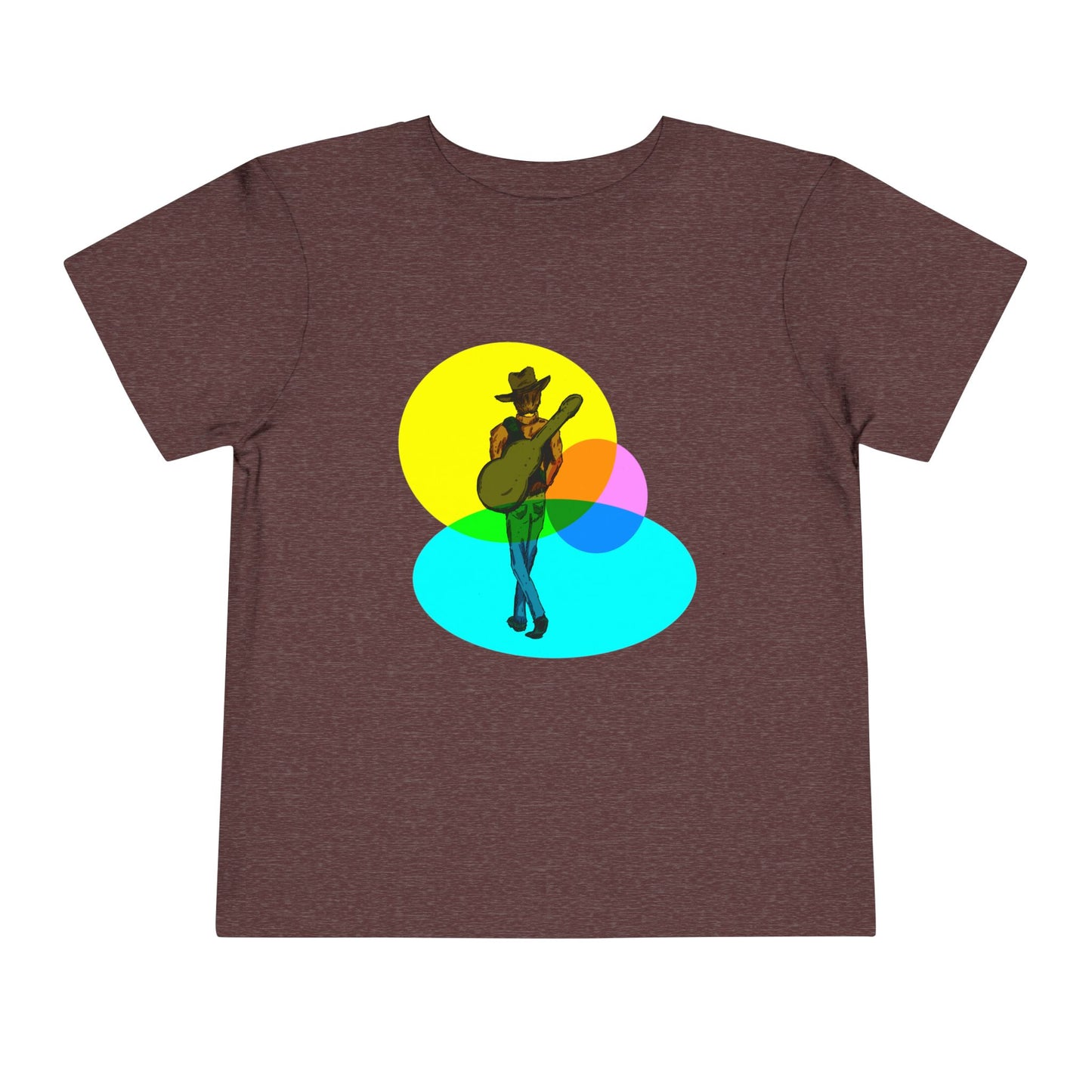 Toddler Tee — Colorful Cowboy Guitar Kids Shirt