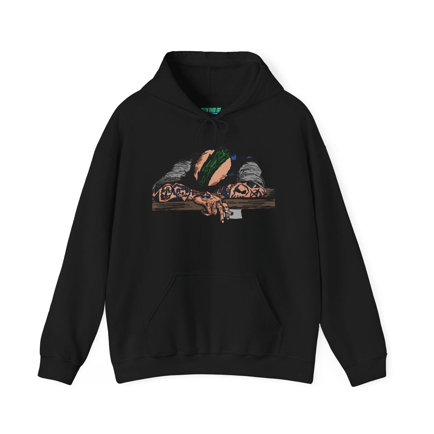 Punk and Done Color Unisex Hooded Sweatshirt, Cozy Streetwear, Unique Gift for Art Lovers, Casual Lounge Wear, Perfect for Fall Fashion