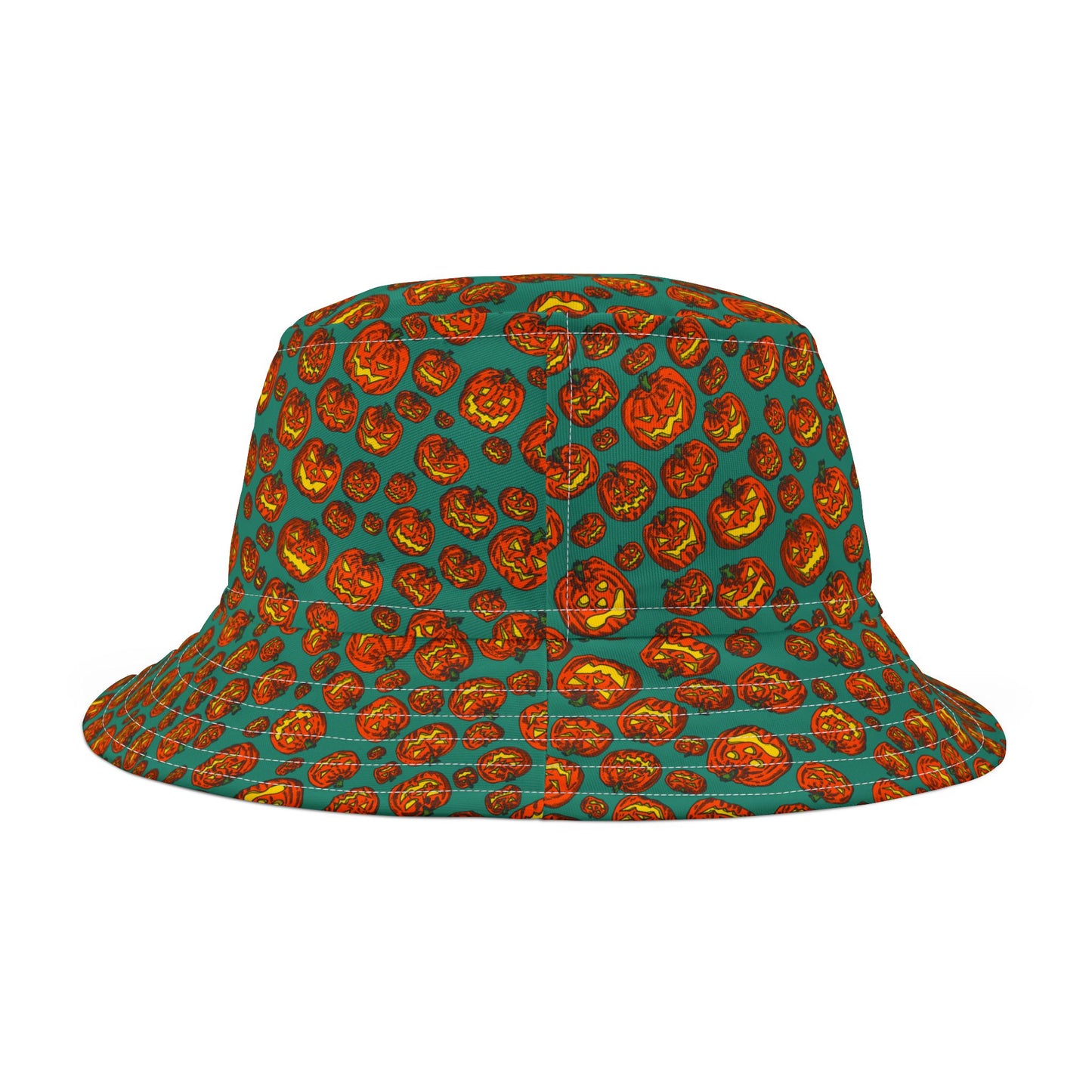 Halloween Pumpkin Bucket Hat, Cute Fall Hat, AOP Bucket Hat, Festival Gear, Trick or Treat Accessory