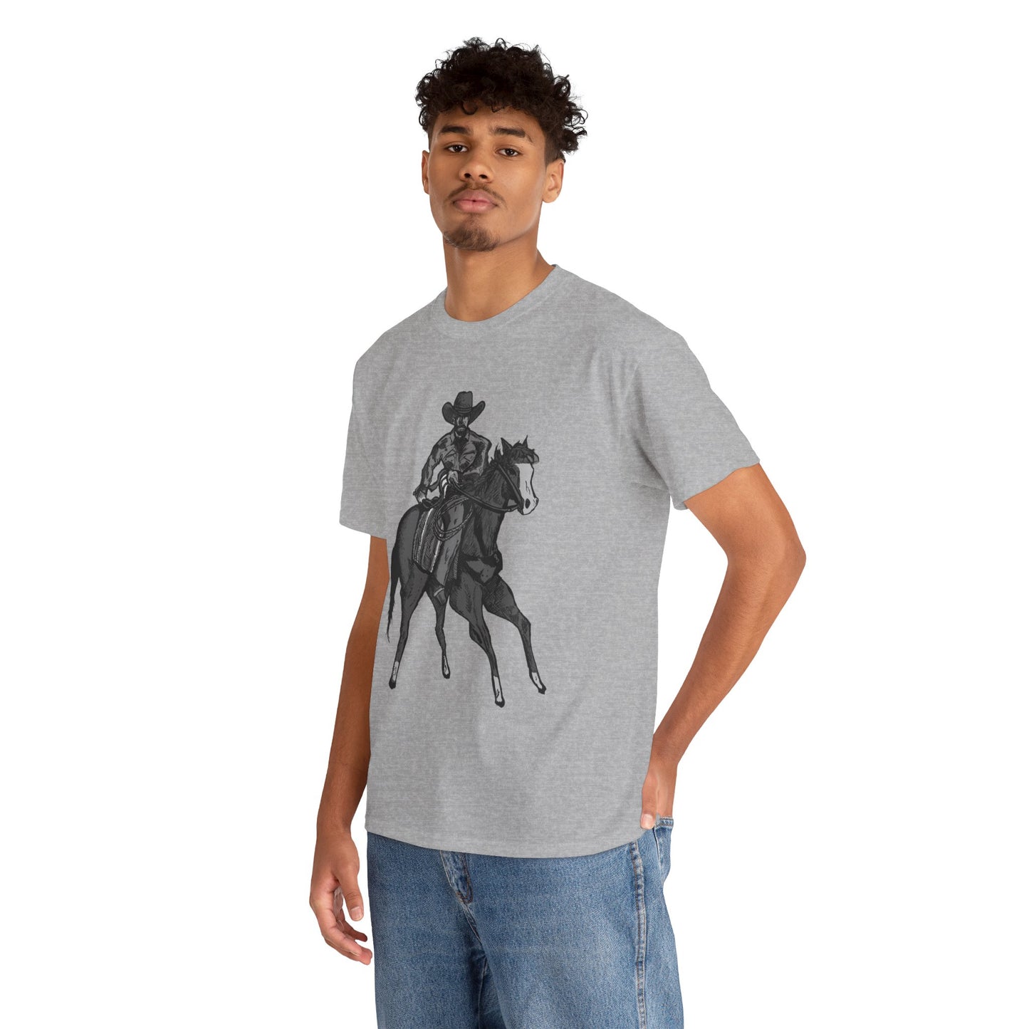 Cowboy on Horseback T‑Shirt — Vintage Western Rodeo Tee