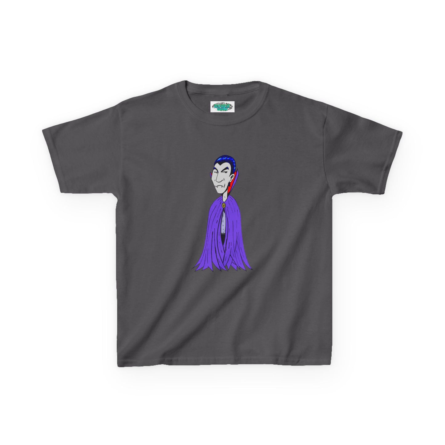 Kids Vampire T-Shirt — Cute Purple Dracula Tee for Halloween