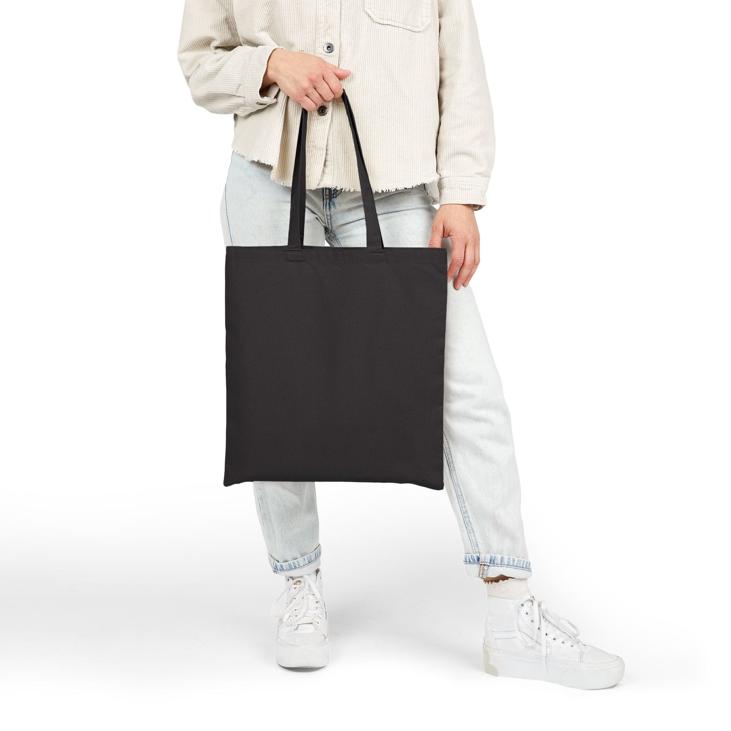 Skull with Purple Roses Canvas Tote Bag