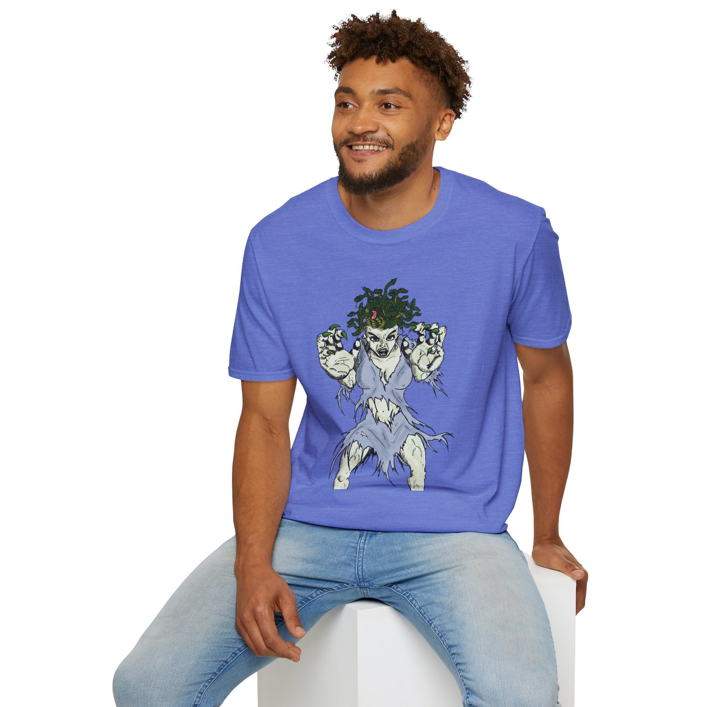 Medusa Assailing Unisex T-Shirt - Mythological Monster Dalyn Viker Art