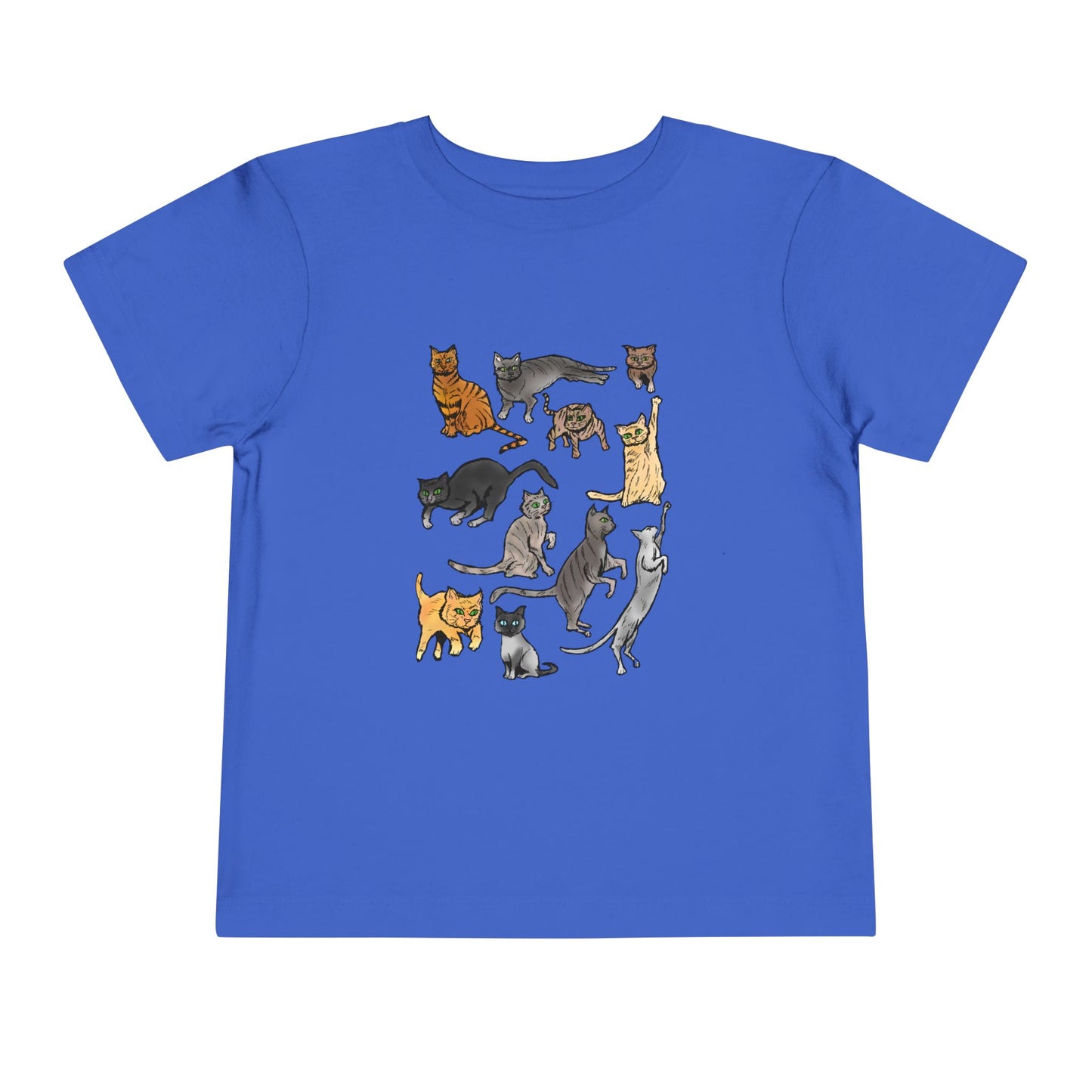 Toddler Tee — Playful Cat Pack Graphic Shirt for Kids