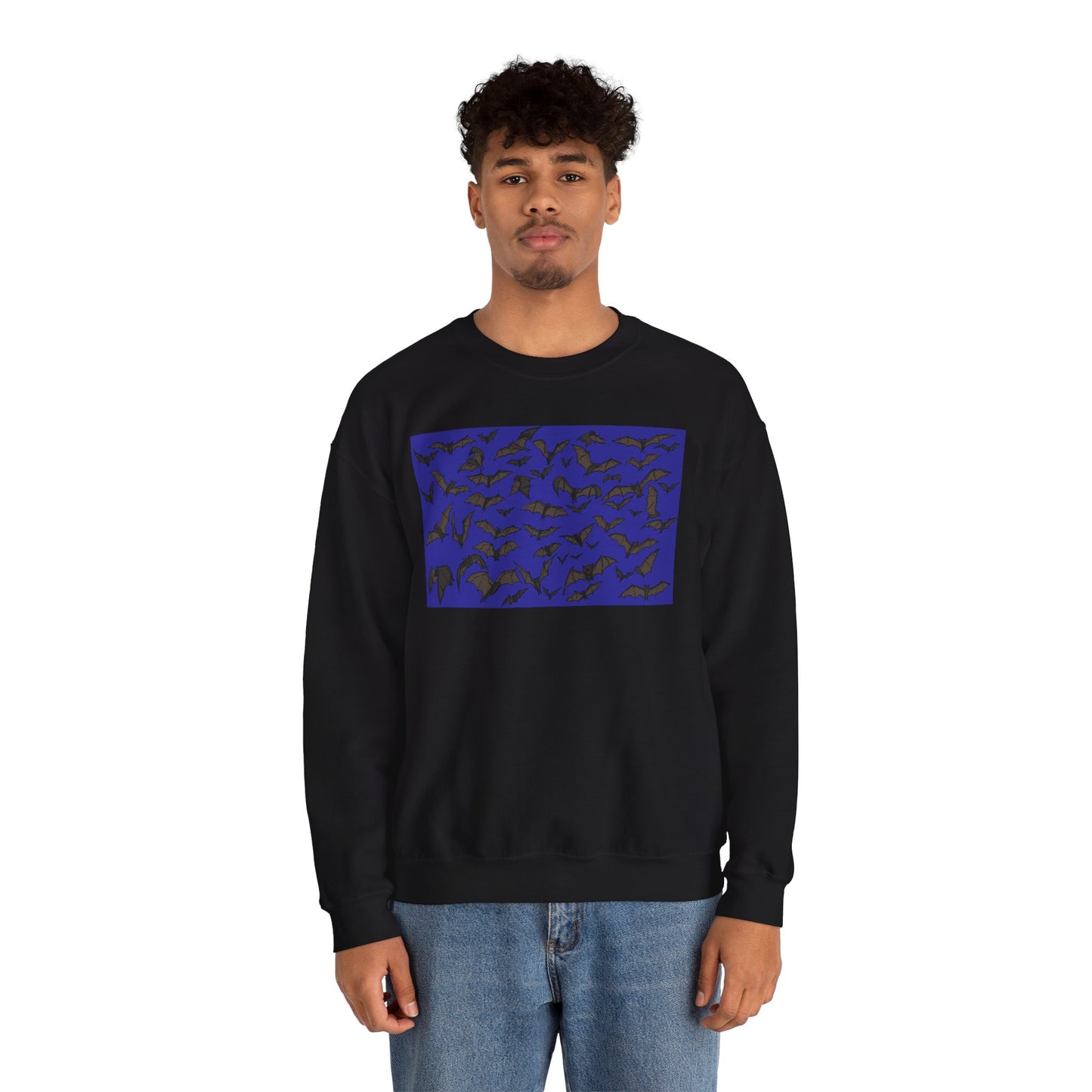 Stylish Bats Unisex Crewneck Sweatshirt with Abstract Design