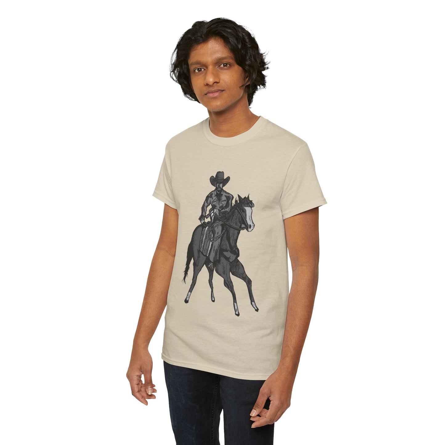 Cowboy on Horseback T‑Shirt — Vintage Western Rodeo Tee
