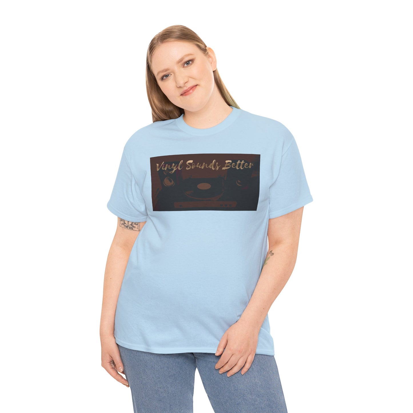 Vinyl Sounds Better T-Shirt — Retro Record Player Tee for Music Lovers