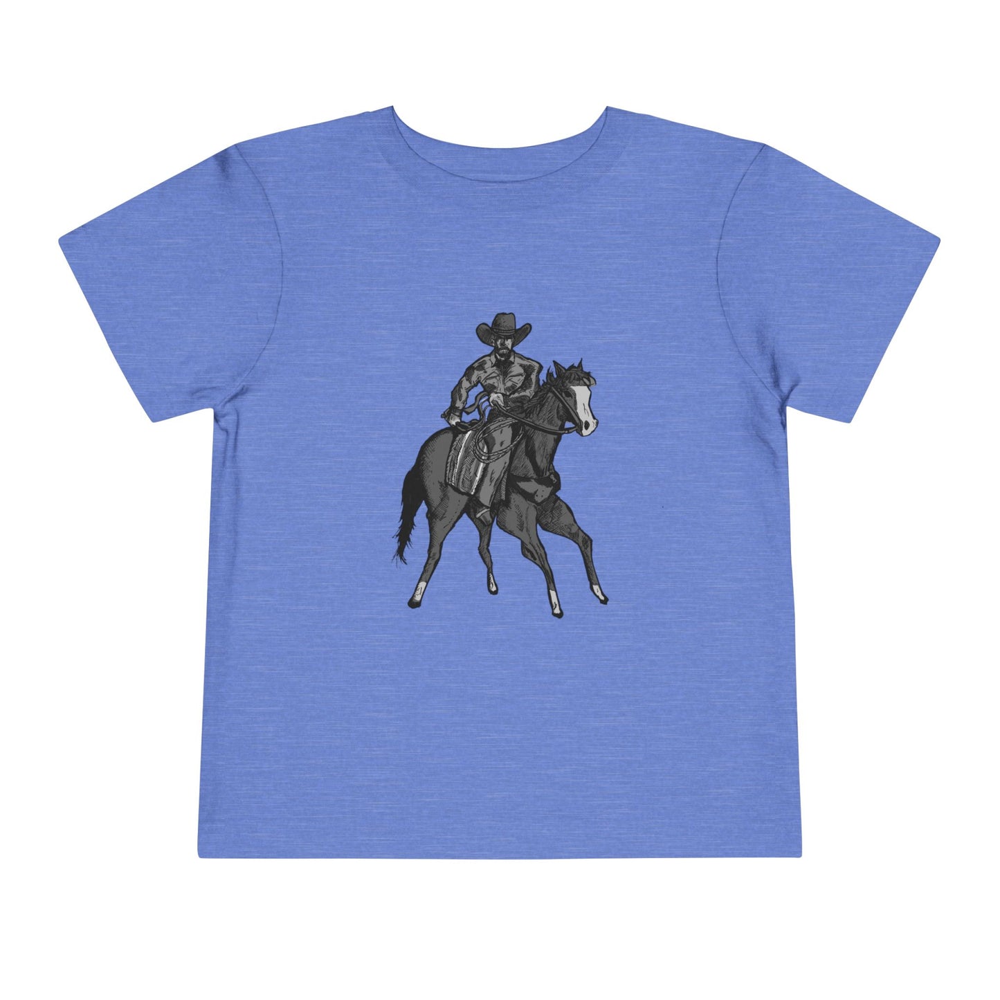 Toddler Western Cowboy Tee — Horseback Rider Graphic Shirt