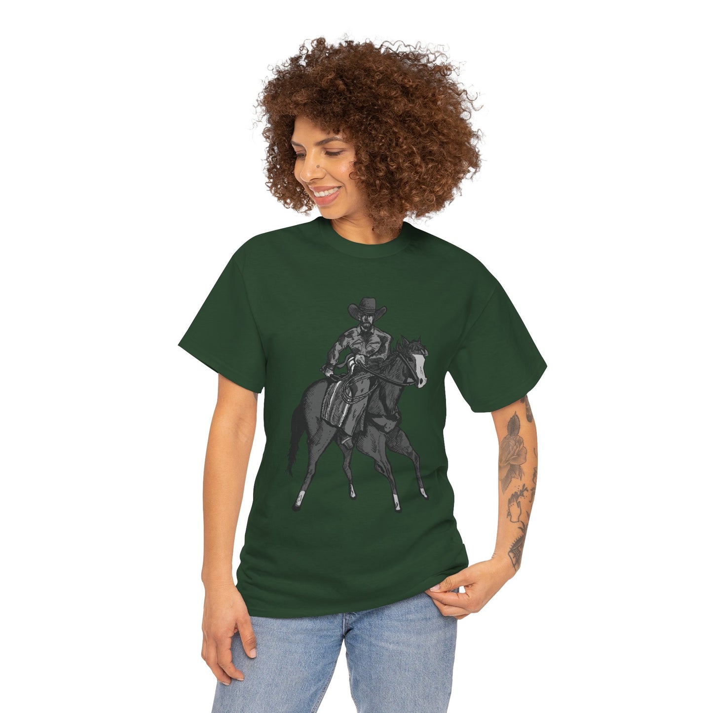 Cowboy on Horseback T‑Shirt — Vintage Western Rodeo Tee