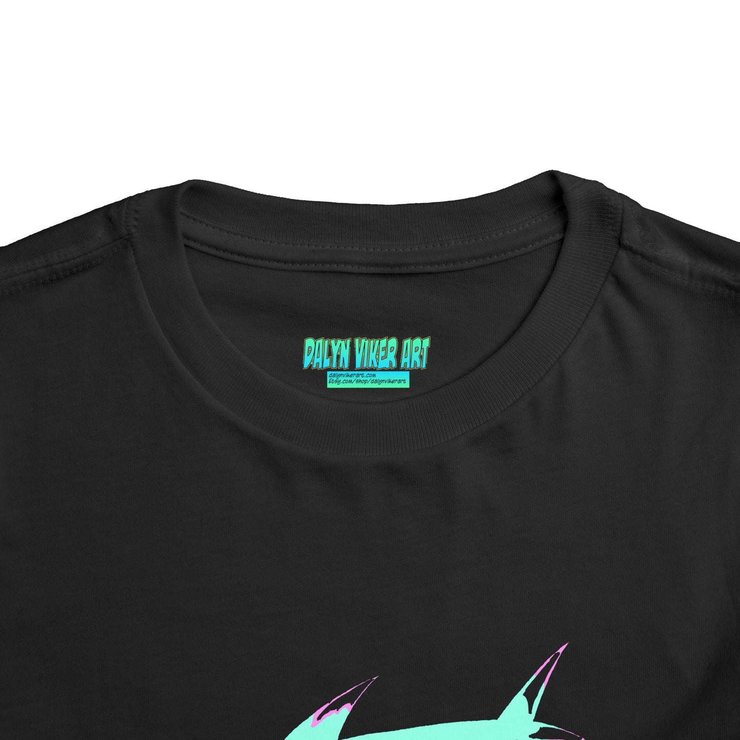 Toddler Tee — Cute Teal Shark Graphic Kids T‑Shirt