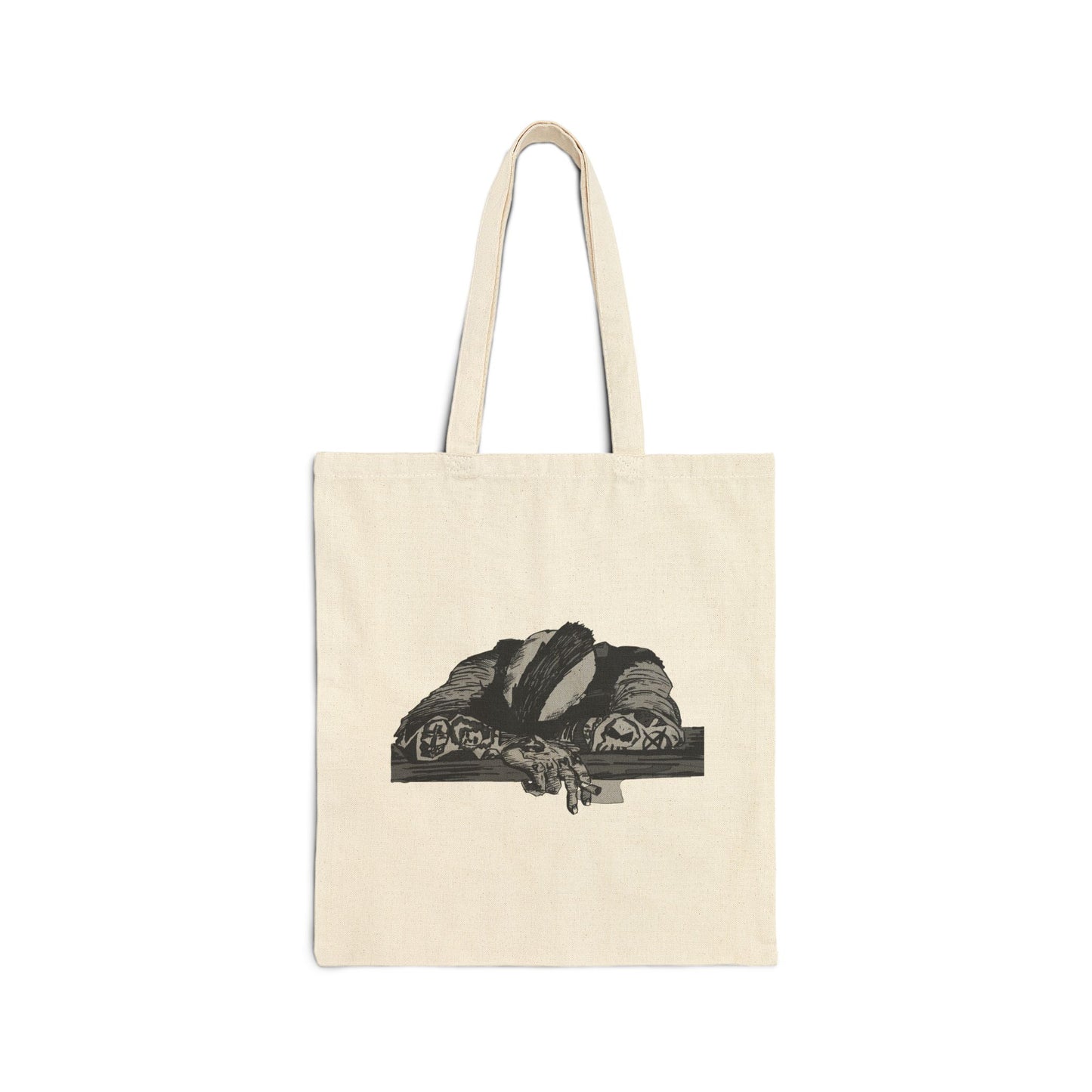 Punk and Done Canvas Tote Bag — Original Illustration Tote