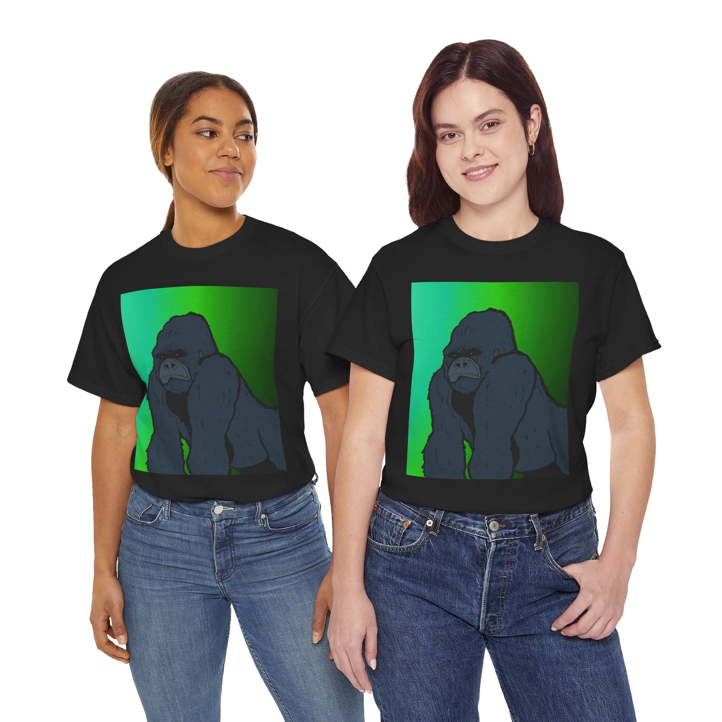 Gorilla Portrait Tee – Graphic Ape Illustration T-Shirt