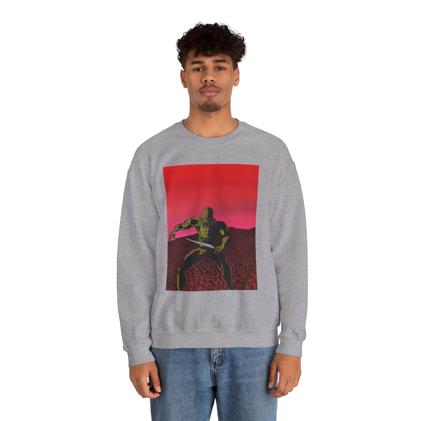 Retro Skull Master Graphic Unisex Crewneck Sweatshirt