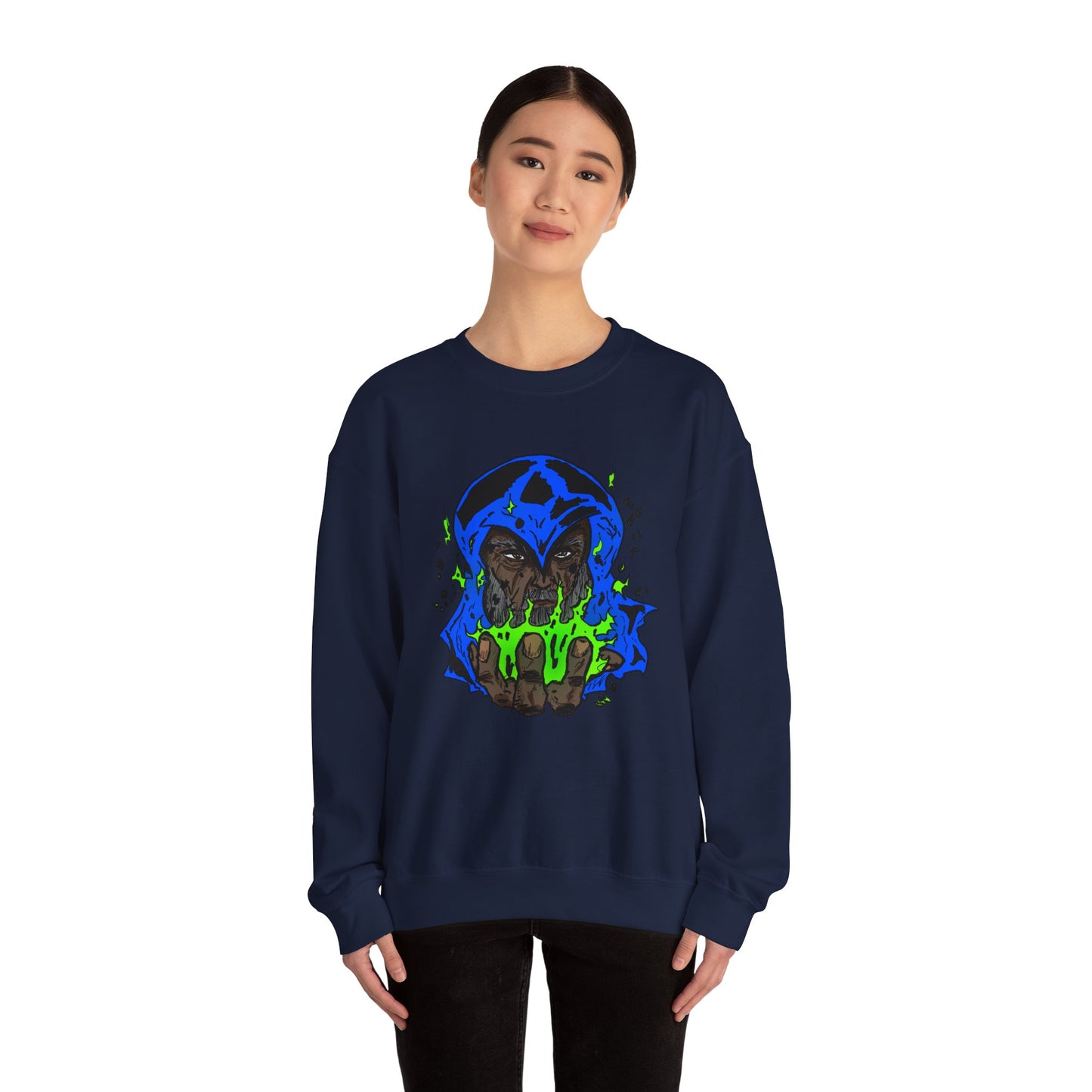 Cosmic Wizard Mystical Graphic Sweatshirt