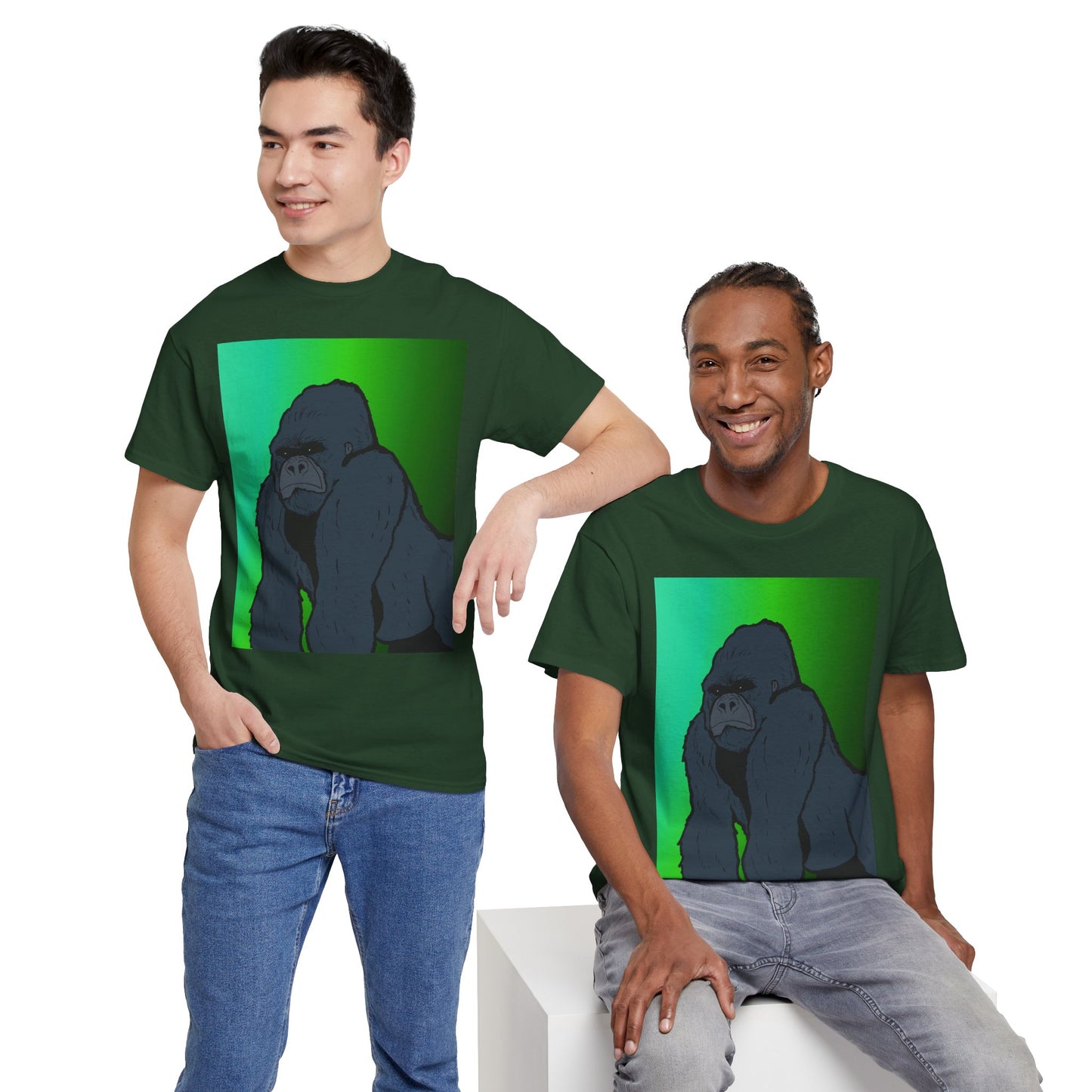 Gorilla Portrait Tee – Graphic Ape Illustration T-Shirt