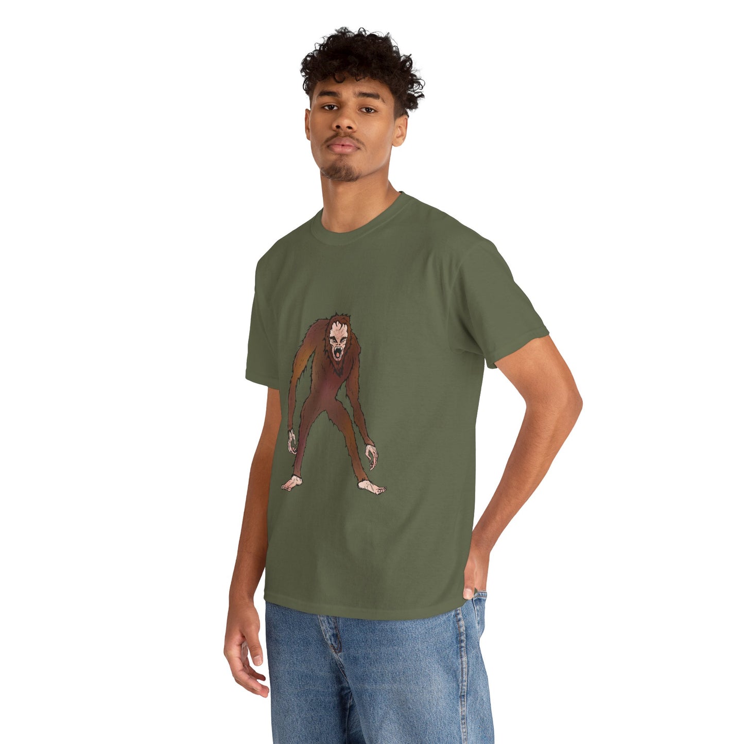 Bigfoot Sketch T‑Shirt — Retro Sasquatch Graphic Tee