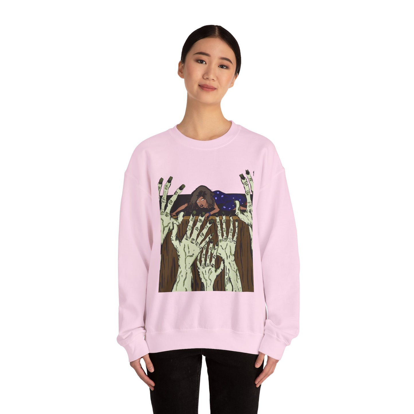 Haunting Hands Crewneck Sweatshirt - Unisex Heavy Blend™