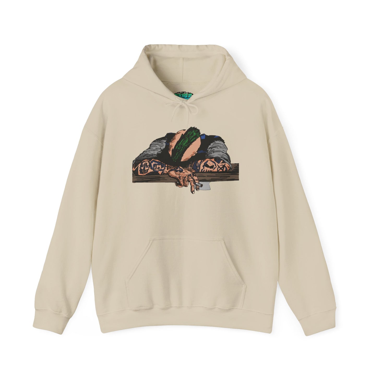 Punk and Done Color Unisex Hooded Sweatshirt, Cozy Streetwear, Unique Gift for Art Lovers, Casual Lounge Wear, Perfect for Fall Fashion