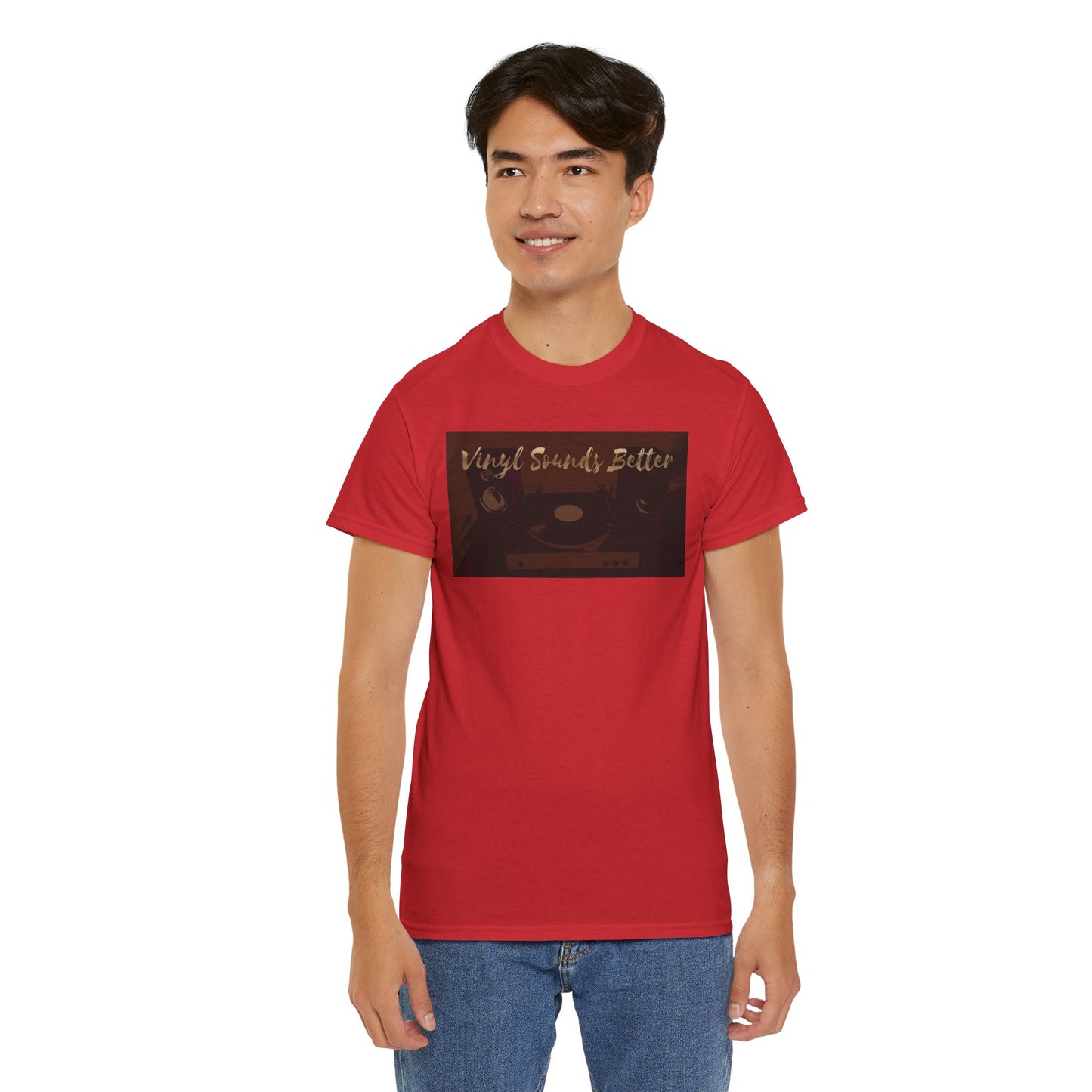 Vinyl Sounds Better T-Shirt — Retro Record Player Tee for Music Lovers