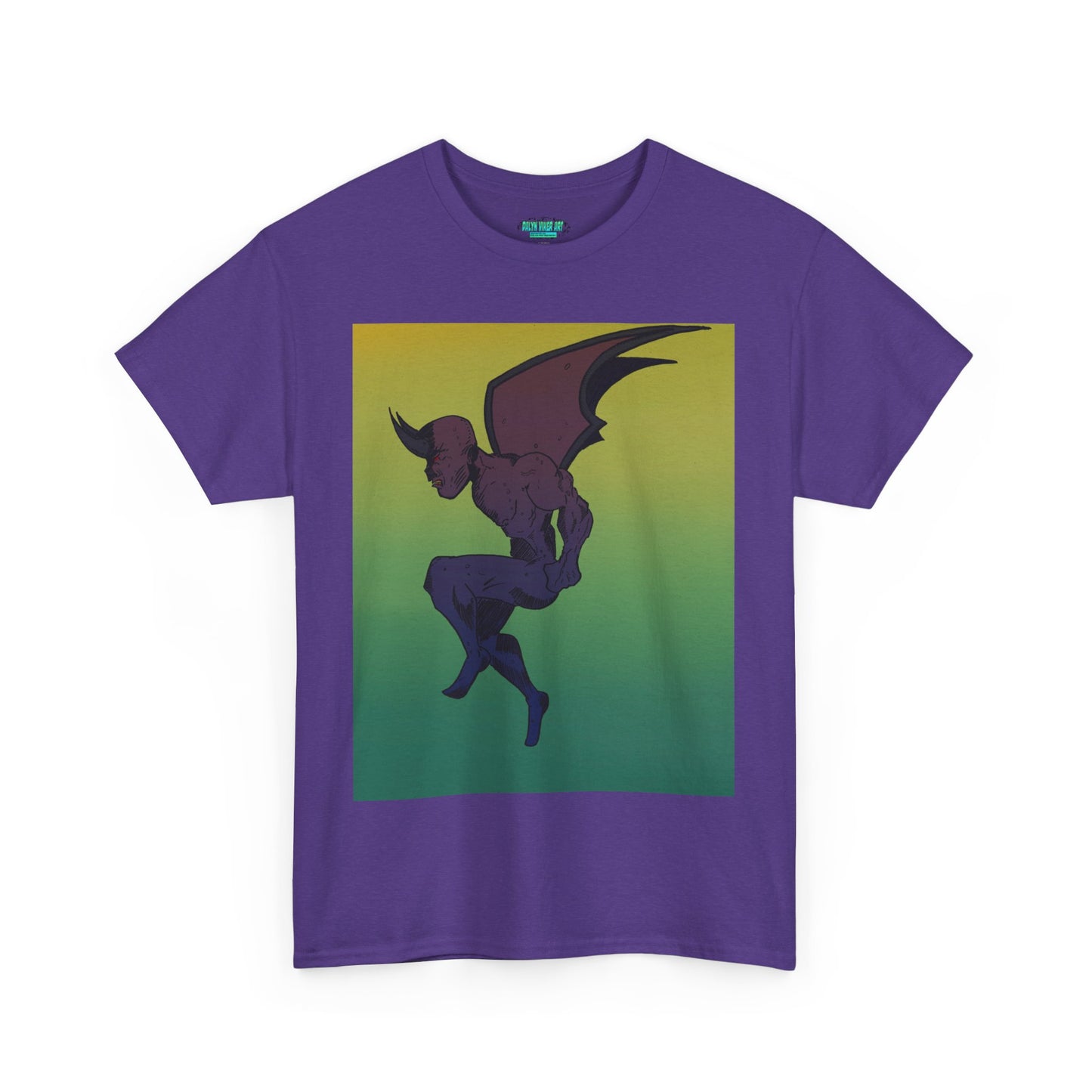 Unisex Heavy Cotton Tee - Artistic Devil Graphic Tee