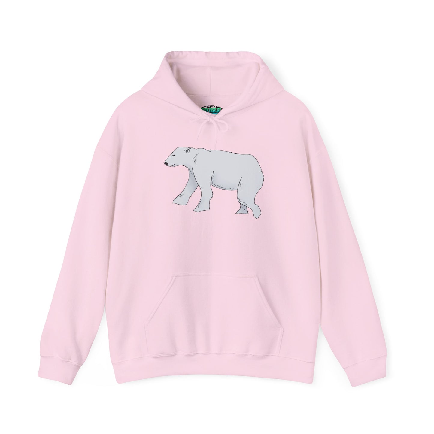 Cozy Polar Bear Hoodie - Warm Winter Fashion, Unisex Sweatshirt, Gift for Animal Lovers, Perfect for Cold Days, Cute Outdoor Wear