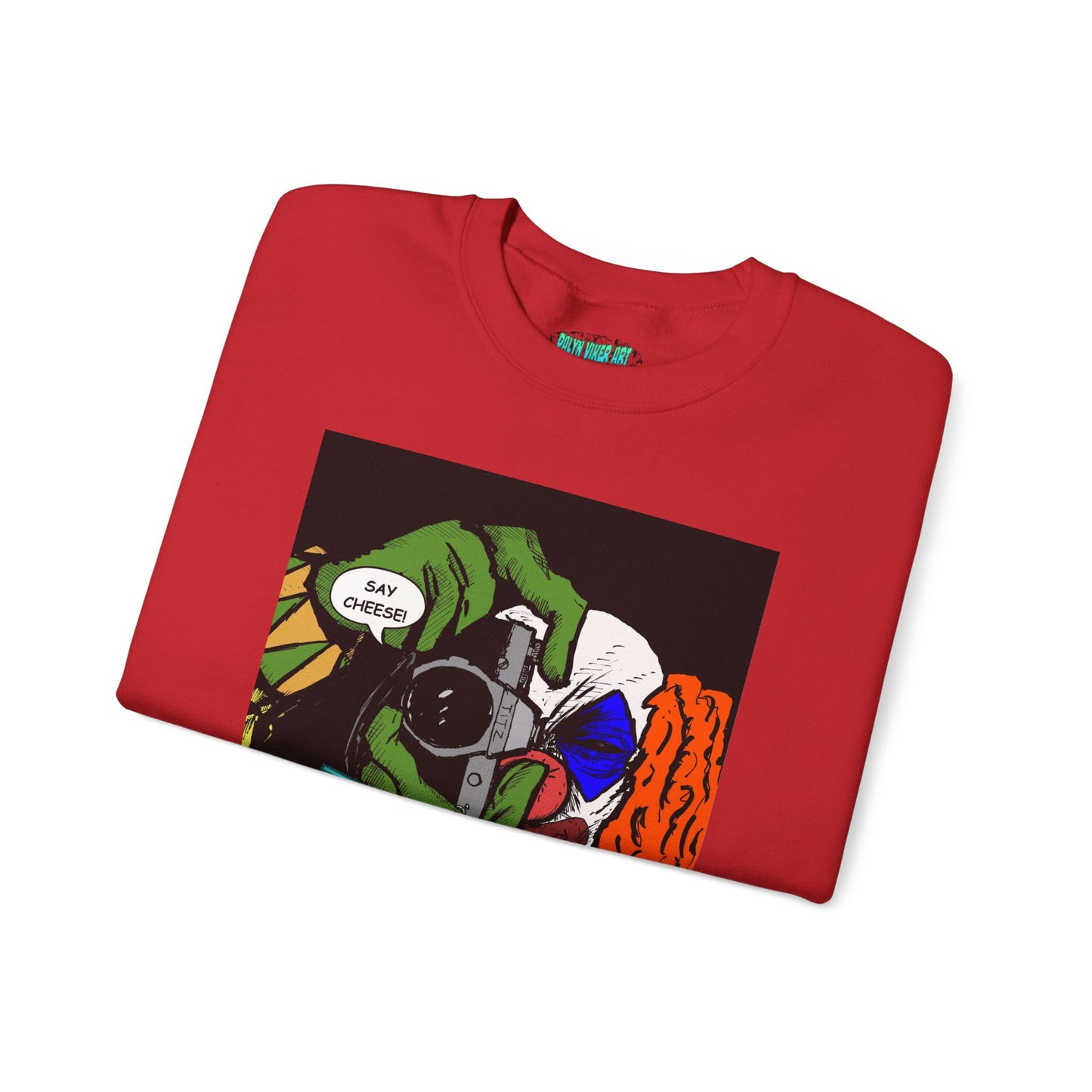 Blasto the Clown Retro Homage Graphic Crewneck Sweatshirt - 'Blast from the Past'