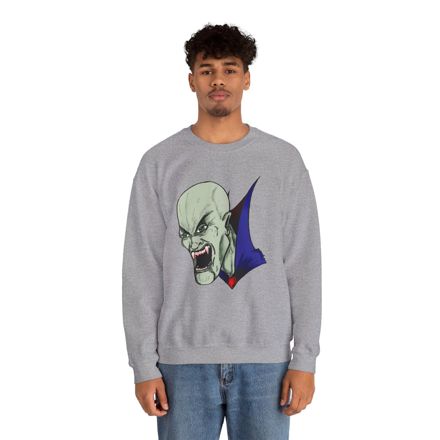 Vampire Graphic Sweatshirt for Halloween