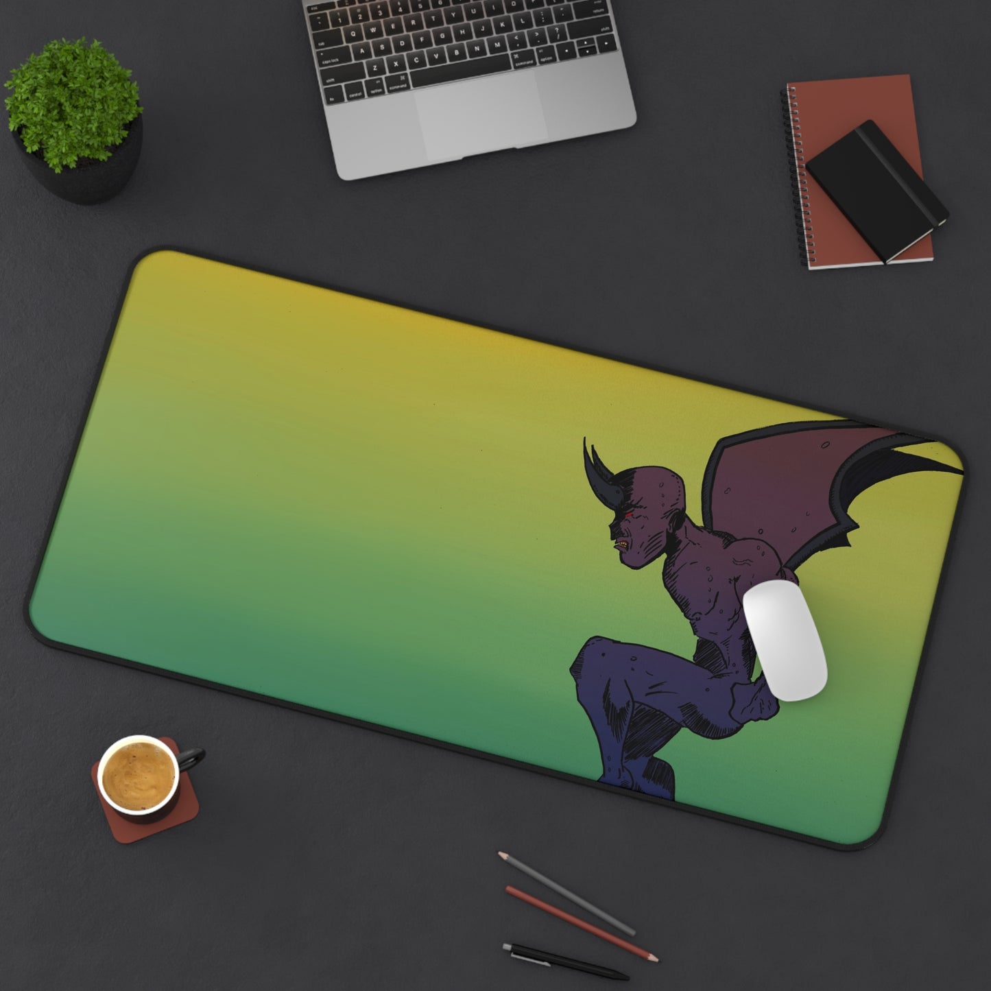 Demon at Dusk Desk Mat