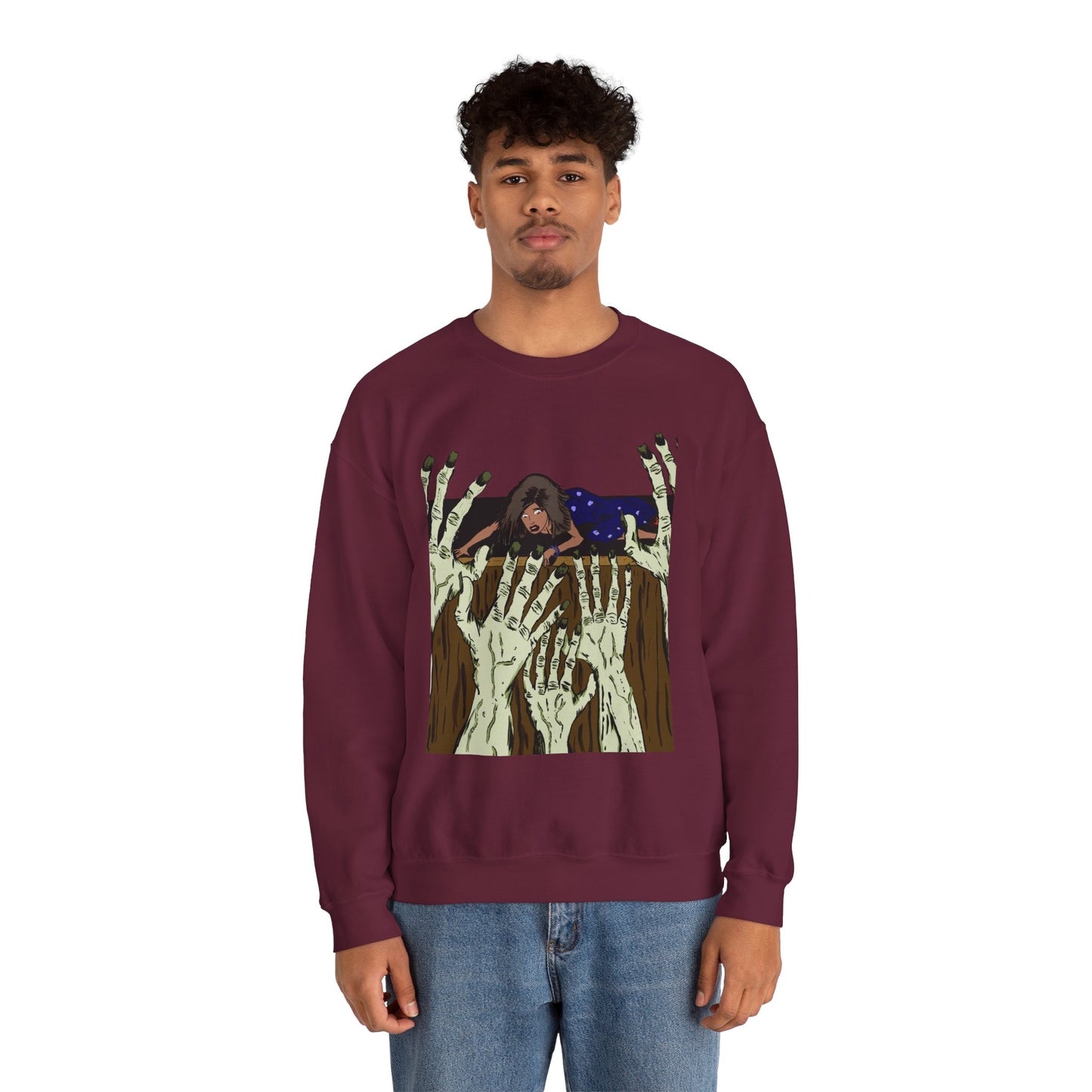 Haunting Hands Crewneck Sweatshirt - Unisex Heavy Blend™