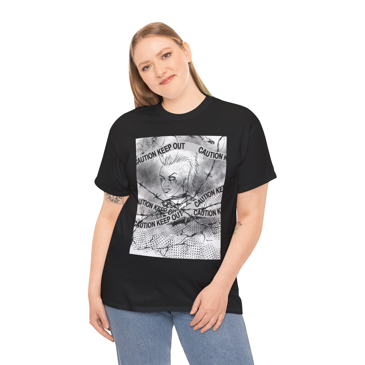 Caution Keep Out Graphic Tee, Unisex T-Shirt, Streetwear Style, Unique Gift, Casual Wear, Must-Have for Trendsetters